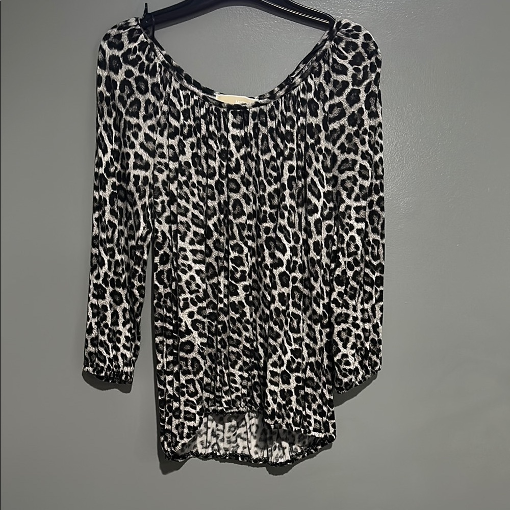 Michael Kors Leopard Print Women's Top